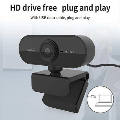 JAUNA tīmekļa kameras straumēšanas tīmekļa kamera 1080p 60 kadri sekundē Autofokuss ar mikrofonu USB 2.0 tīmekļa kamera datoram klēpjdatora konferenču kamera