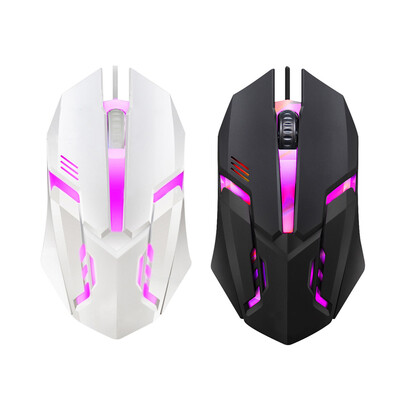 E-Sports USB vadu pele Krāsaina LED spēļu pele 5000 DPI vadu peles Optiskā vadu spēļu pele galddatoram klēpjdatoram datoram