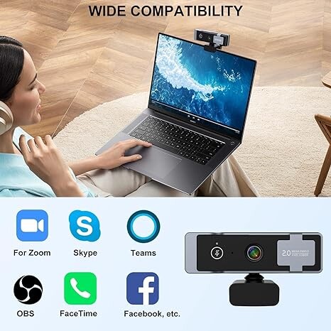 Cameră web 4K 1080P 2K Cameră web Full HD cu microfon și trepied Autofocus USB Cameră pentru computer pentru locuințe/apeluri/conferințe