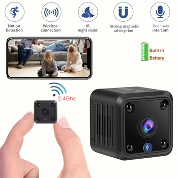 Xiaomi Mini Camera Безжична WiFi Дистанционна HD камера с вградена батерия Smart Life Upgraded 1080P Video Night Home Security Cam