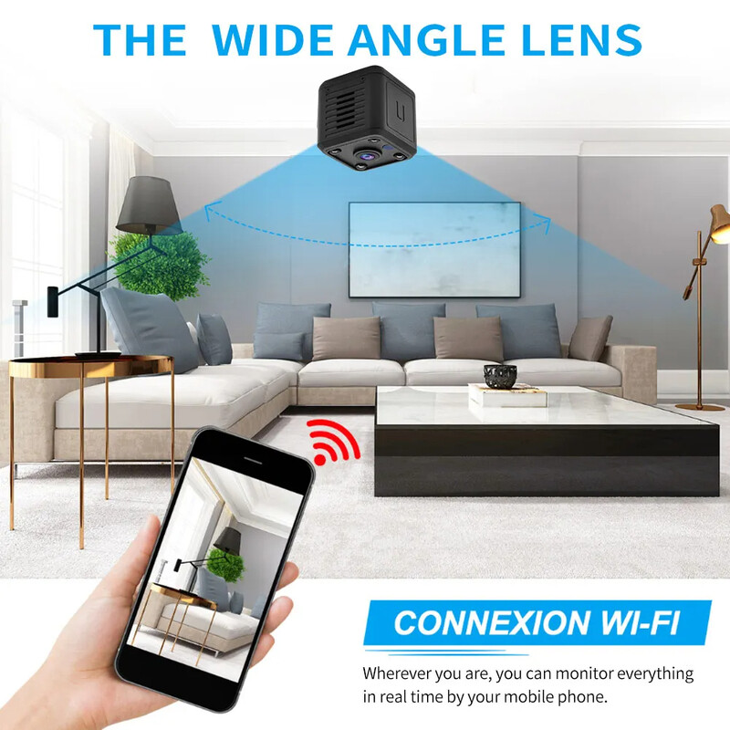 Xiaomi Mini Cameră Wireless WiFi Telecomandă Cameră HD cu baterie încorporată Smart Life Upgrade 1080P Video Night Home Security Camera