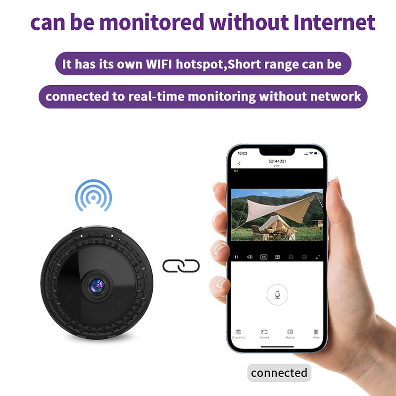 „Xiaomi 1080P HD Mini Camera X5“ belaidis „Wi-Fi“ HD naktinio matymo fotoaparatas vaikams, naminių gyvūnėlių judesio aptikimas, saugos įspėjimai nuotolinio vaizdo kamera