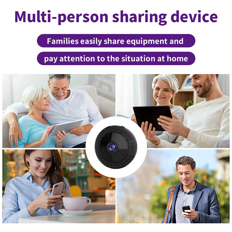 „Xiaomi 1080P HD Mini Camera X5“ belaidis „Wi-Fi“ HD naktinio matymo fotoaparatas vaikams, naminių gyvūnėlių judesio aptikimas, saugos įspėjimai nuotolinio vaizdo kamera