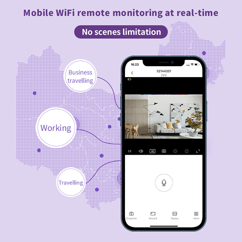 „Xiaomi 1080P HD Mini Camera X5“ belaidis „Wi-Fi“ HD naktinio matymo fotoaparatas vaikams, naminių gyvūnėlių judesio aptikimas, saugos įspėjimai nuotolinio vaizdo kamera