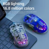 A2 Bluetooth belaidė pelė Dviejų režimų RGB kompiuterio jungtis, skaitmeninis ekranas, pelė