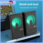 Minikõlar 52mm2 Reguleeritav Tweeter USB toiteallikas LED värvilised tuled Helitugevuse reguleerimine Heliseade Lauaarvuti Kodu Subwoofer