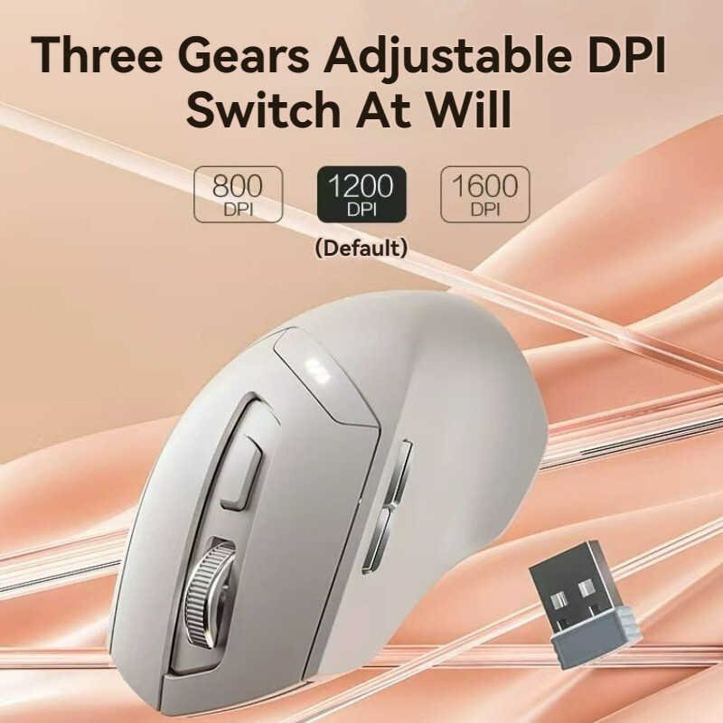 Bluetooth hárommódú egér újratölthető 2.4G vezeték nélküli egér Irodai némítás Támogatás PC Laptop Tablet Okostelefon Univerzális Egér