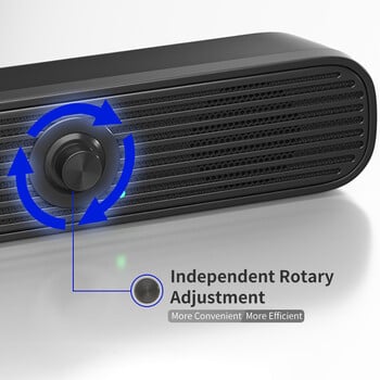 3D високоговорител за компютър Звукова лента Високоговорител Кабелен високоговорител Стерео събуфер Звукова лента за компютърни геймъри