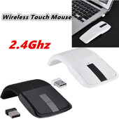 2,4 GHz myš s USB prijímačom 2,4 GHz skladacia bezdrôtová myš s dotykovou obrazovkou Arc Touch, USB prijímač pre PC a notebooky