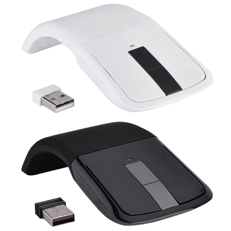 2,4 GHz myš s USB prijímačom 2,4 GHz skladacia bezdrôtová myš s dotykovou obrazovkou Arc Touch, USB prijímač pre PC a notebooky