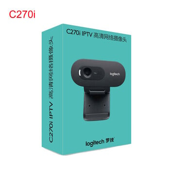 Logitech Original C270 Desktop Computer Notebook C270i iptv Free Drive Online Course Webcam Video Chat Recording USB Camera HD