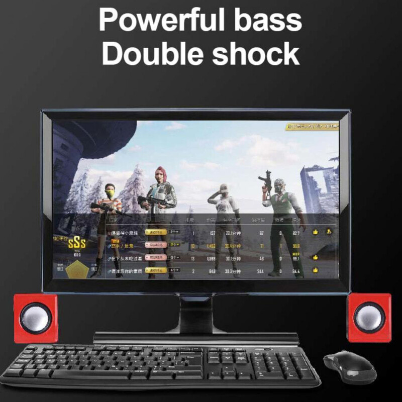 Mini garsiakalbis Kompiuteriniam kompiuteriui Nešiojamam Staliniam kompiuteriui Caixa De Som Sound Box Muzikinė garso sistema Stulpelis Coluna stereofoninis rinkinys Bocina Acoustics