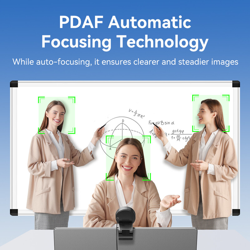 EMEET veebikaamera 4K automaatse teravustamise veebikaamera 1080p 60 kaadrit sekundis 70° FOV veebikaamera arvutivideokõnede jaoks Kaasaskantav USB-kaamera ärikohtumiste jaoks