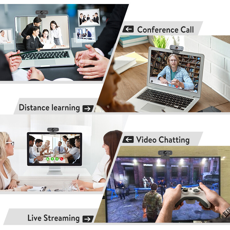 Angetube AF925H 1080P HD USB AF internetinė kamera 60 kadrų per sekundę 78° plataus kampo su mikrofonu, skirta žaidimų konferencijų srautiniam perdavimui Mac PC