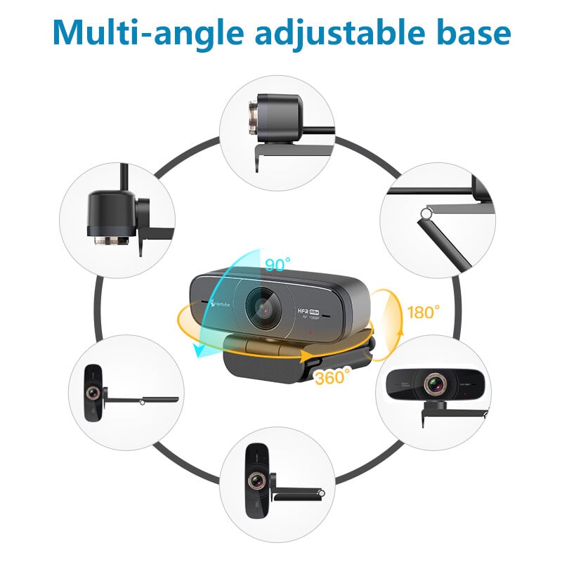 Angetube AF925H 1080P HD USB AF internetinė kamera 60 kadrų per sekundę 78° plataus kampo su mikrofonu, skirta žaidimų konferencijų srautiniam perdavimui Mac PC