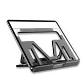 Saliekams klēpjdatora dzesēšanas pamatnes piezīmjdatora turētājs plastmasas + silikona datora statīvs, kas novērš kritienu, nodilumizturīgs, izturīgs pārnēsājams