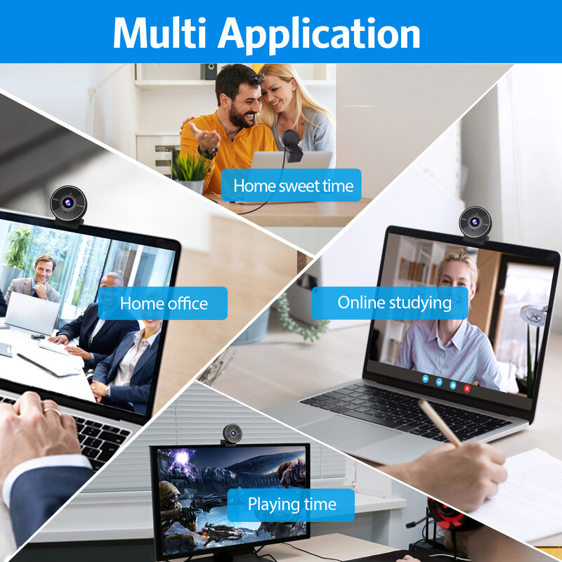 Cameră web 1080P Full HD Cameră web USB Cameră web cu microfon și capac de confidențialitate EMEET C955 Cameră pentru computer Vedere de 70° pentru PC Laptop