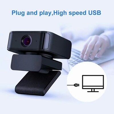 2MP 1080P 360 grādu mākslīgā intelekta izsekošanas bezvadu USB tīmekļa kamera Boardcast tiešsaistes apmācībai videokamera PC klēpjdatora digitālā kamera