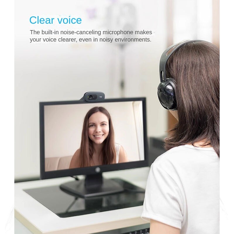 Logitech C270i tīkla HD kameras klēpjdators USB mājas tiešsaistes kursa video