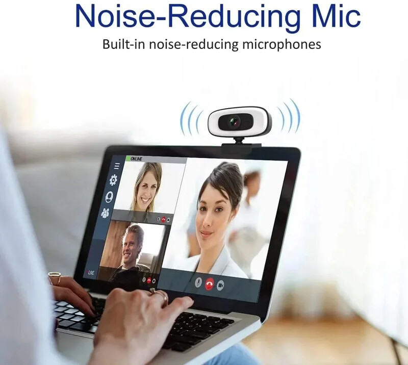 Mini webcam 4K 1080P Cameră web 2K Full HD cu microfon 15-30fps USB Web Cam pentru Youtube PC Laptop Cameră de streaming live