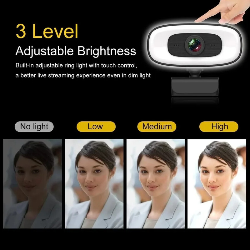 Mini webcam 4K 1080P Cameră web 2K Full HD cu microfon 15-30fps USB Web Cam pentru Youtube PC Laptop Cameră de streaming live