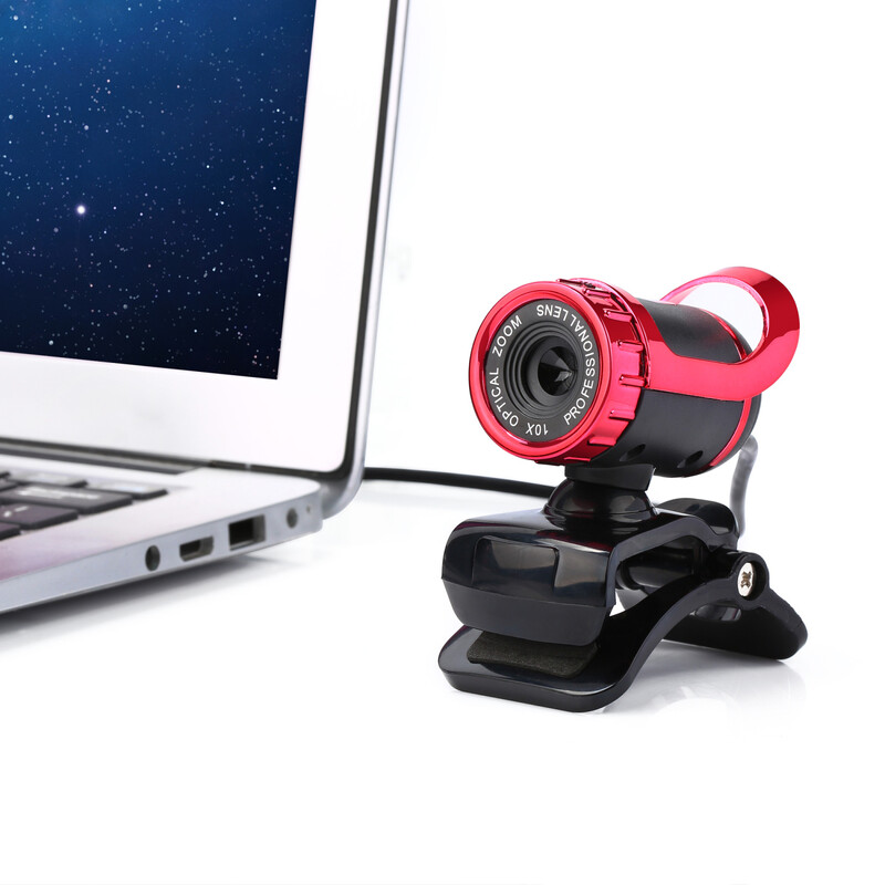 Cameră web cu viziune nocturnă rotativă USB Cameră web de înaltă definiție MIC 360 de grade Clip-on Computer PC Laptop Notebook Cameră web