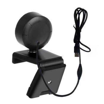 Webcam 1080P Mini Camera Full HD Webcam με Ring Fill Light Μικρόφωνο Ζωντανή μετάδοση USB για λήψη βίντεο από φορητό υπολογιστή Youtube