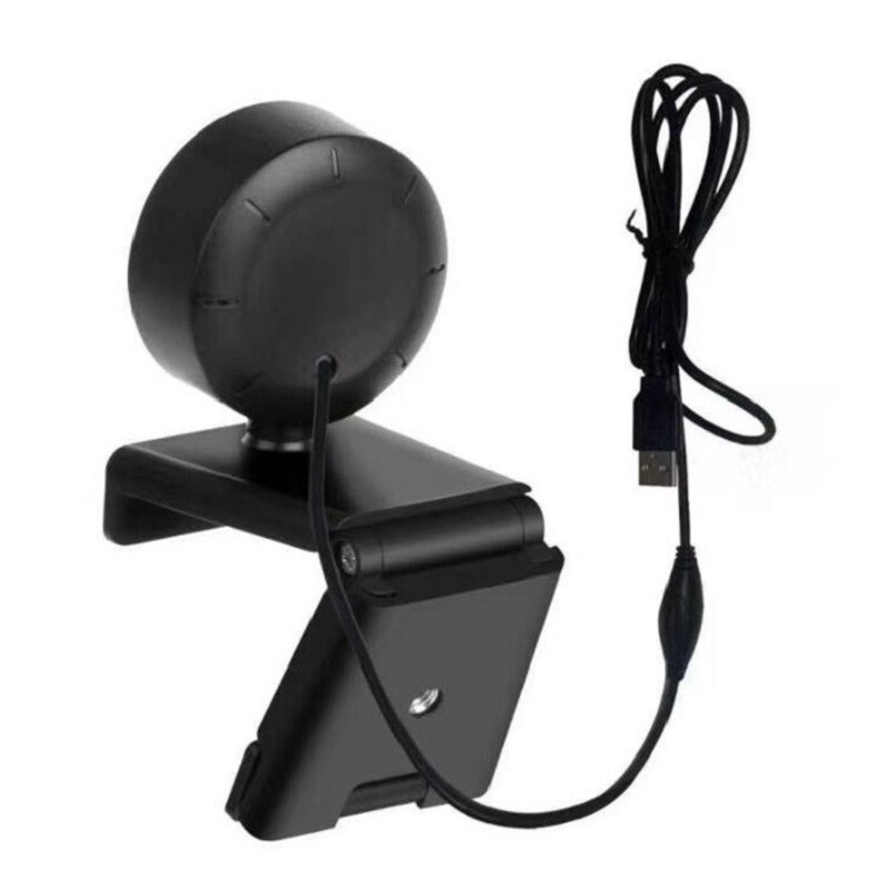 Webová kamera 1080P Mini kamera Full HD Webová kamera s kruhovým svetelným mikrofónom s USB živým vysielaním pre natáčanie videa z YouTube, PC a notebooku
