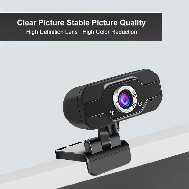 Full HD Webcam 1080P 60fps Φορητός Υπολογιστής Υπολογιστής Κάμερα Web Κάμερα Ενσωματωμένο μικρόφωνο για βιντεοκλήσεις Διάσκεψη Ζωντανά τρίποδο εργασίας