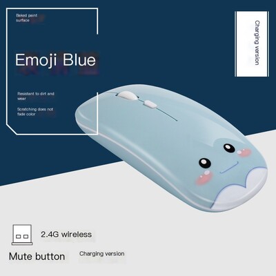 Kreatívne darčeky Módne nabíjanie Bezdrôtové Bluetooth Dual-Mode Roztomilé dievča Stlmenie Stolné počítače Notebooky Univerzálna kancelárska myš Ergonomická