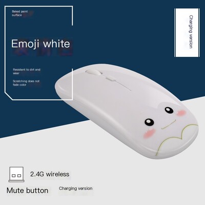 Kreatívne darčeky Módne nabíjanie Bezdrôtové Bluetooth Dual-Mode Roztomilé dievča Stlmenie Stolné počítače Notebooky Univerzálna kancelárska myš Ergonomická