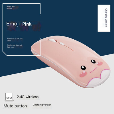 Kreatívne darčeky Módne nabíjanie Bezdrôtové Bluetooth Dual-Mode Roztomilé dievča Stlmenie Stolné počítače Notebooky Univerzálna kancelárska myš Ergonomická