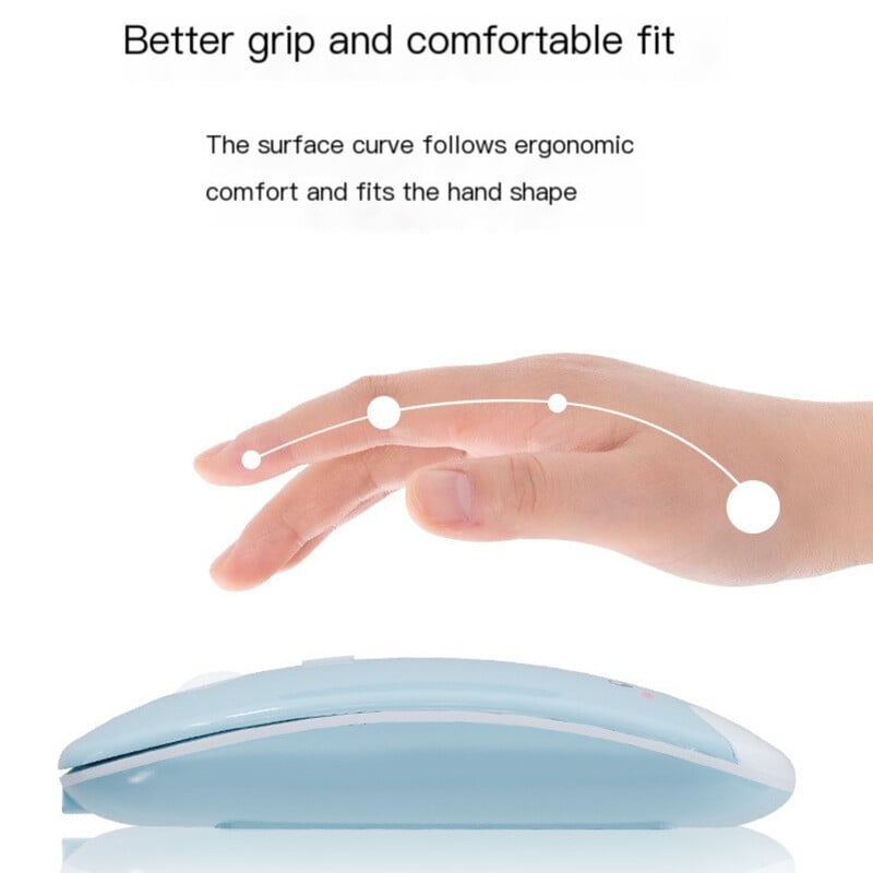 Kreatívne darčeky Módne nabíjanie Bezdrôtové Bluetooth Dual-Mode Roztomilé dievča Stlmenie Stolné počítače Notebooky Univerzálna kancelárska myš Ergonomická