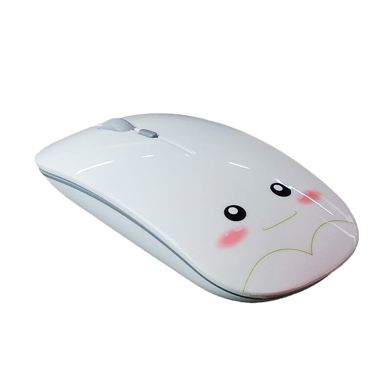 Kreatívne darčeky Módne nabíjanie Bezdrôtové Bluetooth Dual-Mode Roztomilé dievča Stlmenie Stolné počítače Notebooky Univerzálna kancelárska myš Ergonomická