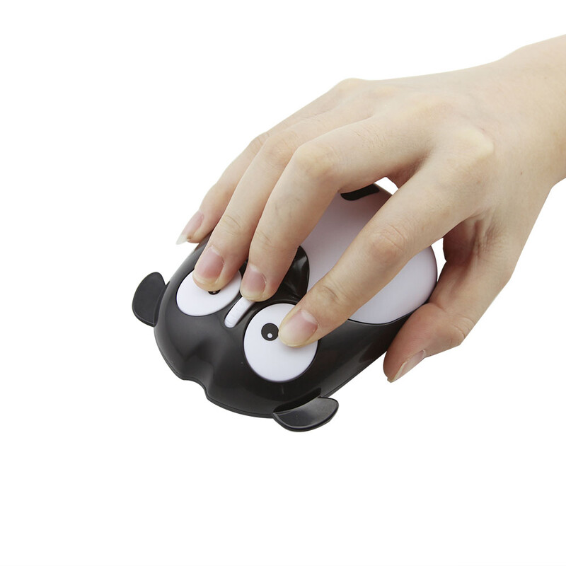 Nabíjateľná bezdrôtová myš, roztomilá optická myš s mačacím psíkom, tichá myš s USB, ergonomická herná myš s 1200 DPI pre PC, darček pre deti