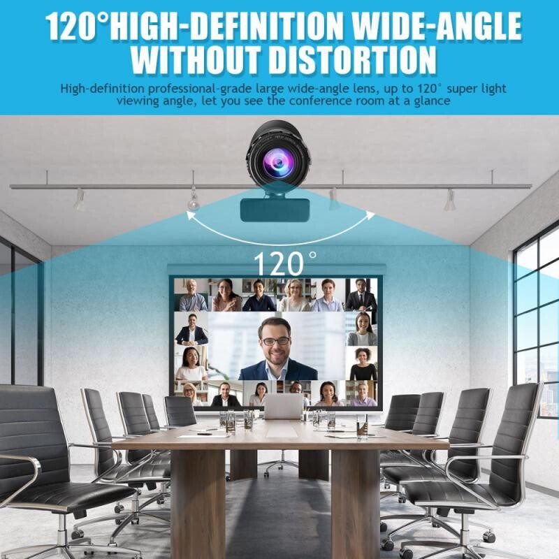 Automatinio fokusavimo 1080p/2K/4K internetinė kamera Kompiuterio kamera HD tinklas USB tiesioginė internetinė kamera, pasukama su trikoju tiesioginei vaizdo konferencijai