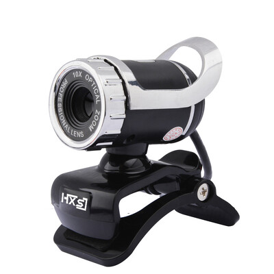 Számítógépes kamera USB HD webkamera 360 fokos autofókuszos Clip-on PC Laptop Notebook Számítógép Skype Youtube CCD kamera mikrofonnal