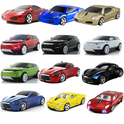 Aranyos ergonómikus vezeték nélküli egér autós 3D 1600DPI mini gamer egér USB optikai számítógépes játékmause PC laptophoz gyerek gyerek ajándék