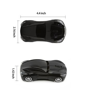 2.4G безжична мишка Creative Mini lnfiniti Sports Car Design Ергономична оптична Mause Преносима USB геймърска мишка подарък за компютърен лаптоп