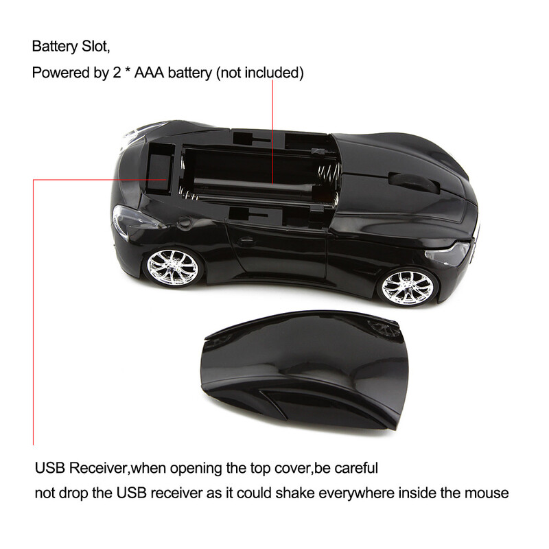 2.4G Wireless Mouse Creative Mini lnfiniti Sports Car Design Εργονομικό Optical Mause Φορητό USB Gamer Δώρο ποντίκια για φορητό υπολογιστή