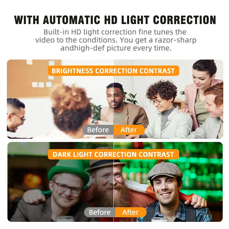 QUETING c920 480P Full HD Webcam Conector USB Cameră web cu unghi larg de vizualizare de 120 de grade cu microfon încorporat pentru PC Mac