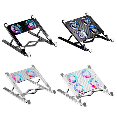 Αθόρυβος ανεμιστήρας Laptop Cooler Pad Ρυθμιζόμενο ύψος Βάση Notebook για 11-17,3 ίντσες