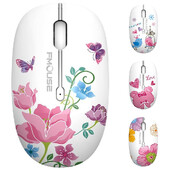 Χαριτωμένο M101 Ergonomics Wireless Mouse 2.4G Optical Cartoon Computer Silent Mouse with USB Receiver for Macbook Laptop Kid Girl Gid