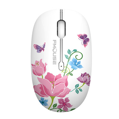 Χαριτωμένο M101 Ergonomics Wireless Mouse 2.4G Optical Cartoon Computer Silent Mouse with USB Receiver for Macbook Laptop Kid Girl Gid