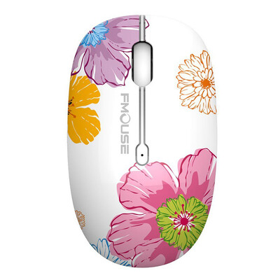 Χαριτωμένο M101 Ergonomics Wireless Mouse 2.4G Optical Cartoon Computer Silent Mouse with USB Receiver for Macbook Laptop Kid Girl Gid