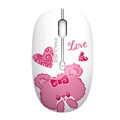 Χαριτωμένο M101 Ergonomics Wireless Mouse 2.4G Optical Cartoon Computer Silent Mouse with USB Receiver for Macbook Laptop Kid Girl Gid