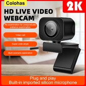 Mini webkamera Full HD USB webkamera 2K Autofókusz mikrofonnal Webkamera PC számítógéphez Mac Laptop Streaming YouTube webkamera