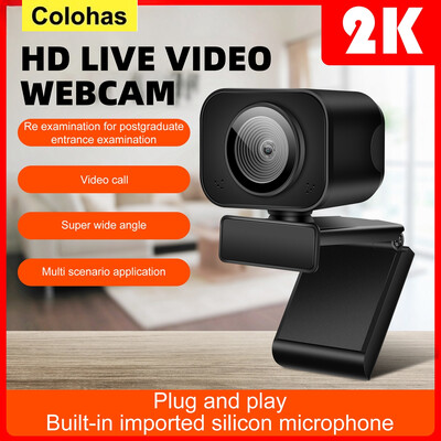 Μίνι Web Camera Full HD USB Webcam 2K Autofocus with Microphone Web Cam for PC Υπολογιστής Mac Φορητός υπολογιστής Streaming YouTube Webcam