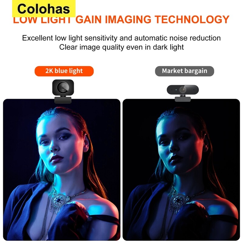 Mini webkamera Full HD USB webkamera 2K Autofókusz mikrofonnal Webkamera PC számítógéphez Mac Laptop Streaming YouTube webkamera