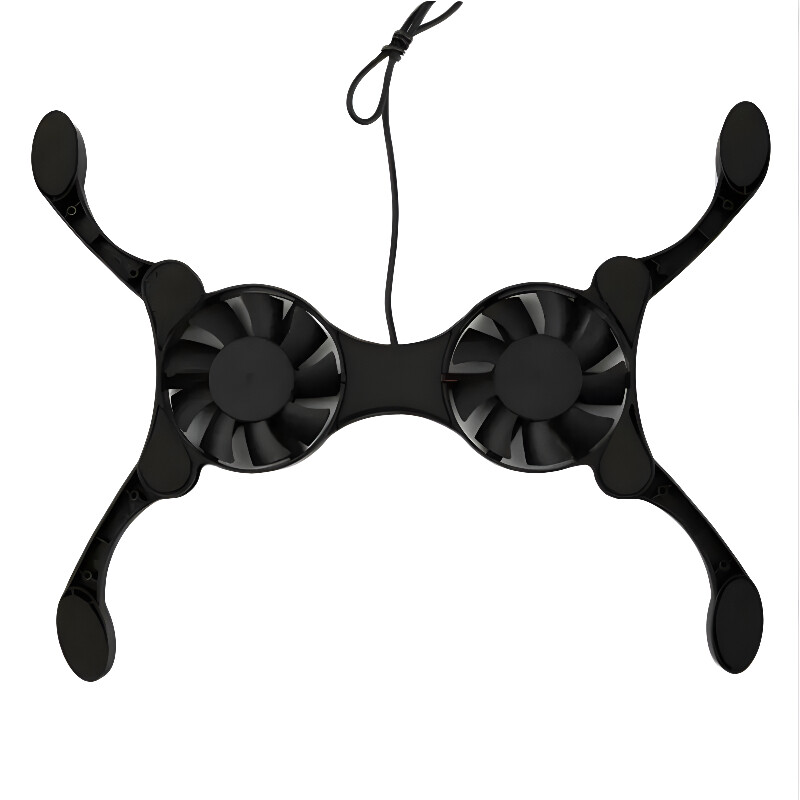 Sulankstomas radiatorius nešiojamojo kompiuterio aušinimo padėklas Kompiuterio priedai USB mini nešiojamasis nešiojamasis dviejų ventiliatorių stovas